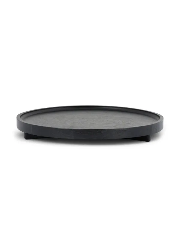 Elevate tray black oak - Medium - 3,5x Ø30cm